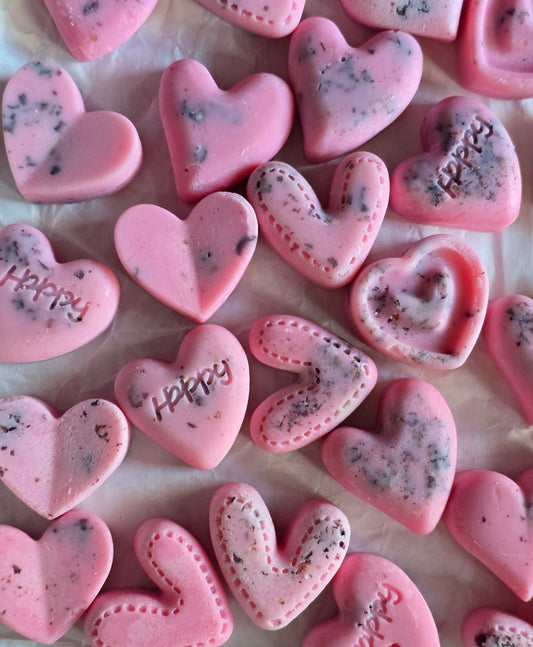 Soy Wax Melts Equilibrium- Heart Soy Wax Melts with Rose Geranium Essential Oil