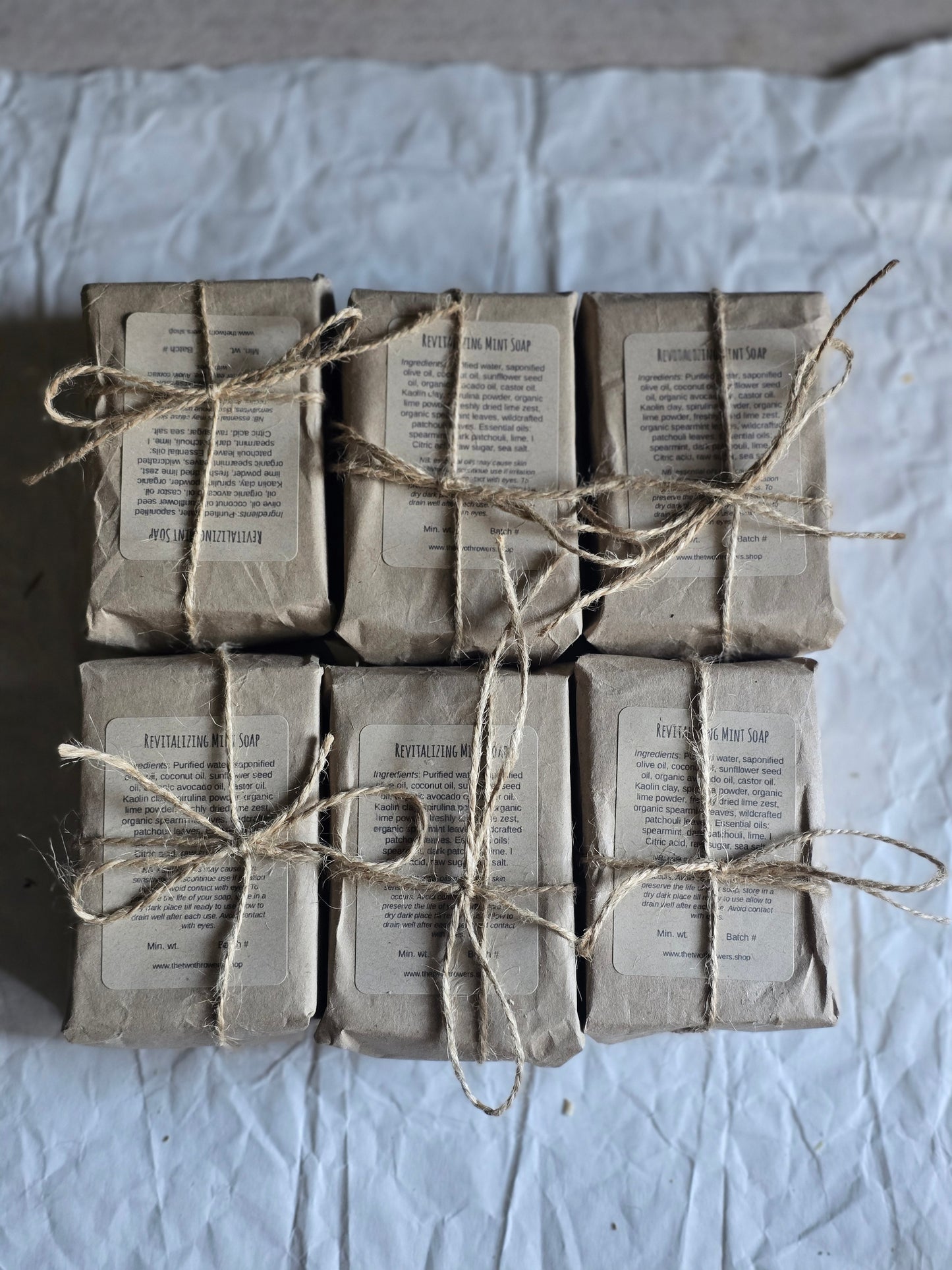 Revitalizing Mint Handcrafted Soap | Natural Spearmint, Dark Patchouli & Australian Lime | Palm Oil Free