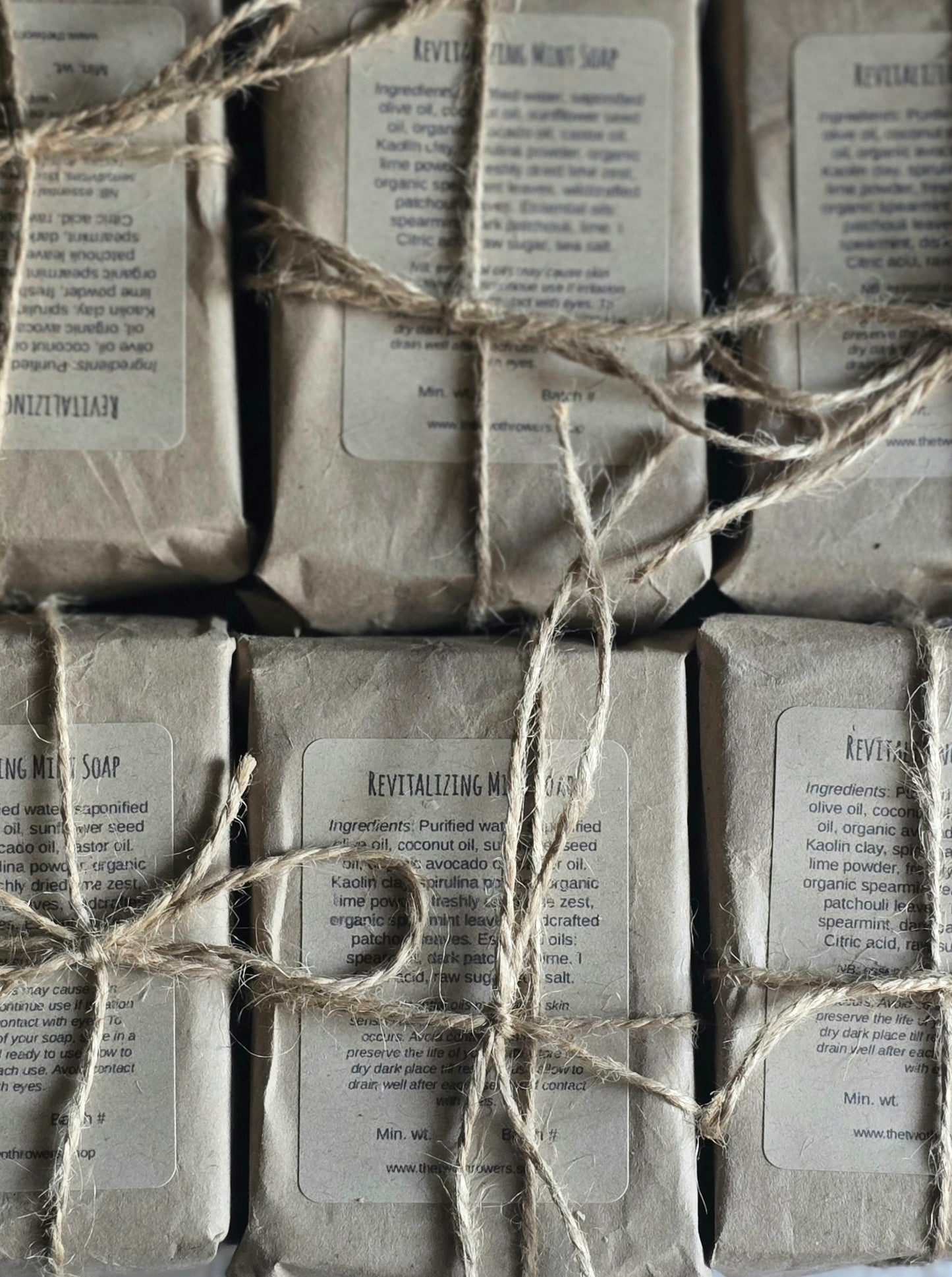 Revitalizing Mint Handcrafted Soap | Natural Spearmint, Dark Patchouli & Australian Lime | Palm Oil Free