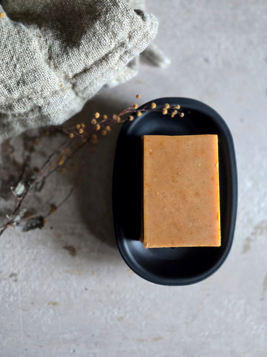 Minimalist Matte Black Metal Soap Dish with Tray|Contemporary|Stylish Bath Decor