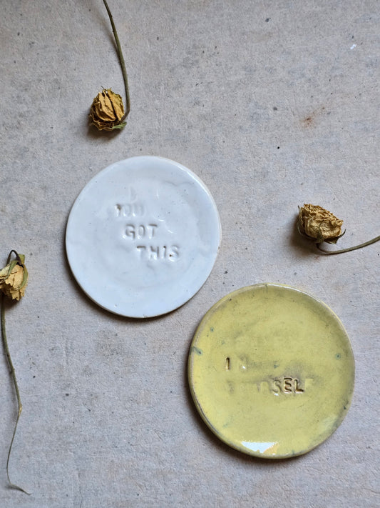 trinket dish "YOU GOT THIS", "BELIEVE IN YOURSELF" gift for friend gift for her or him gift loved one or for you