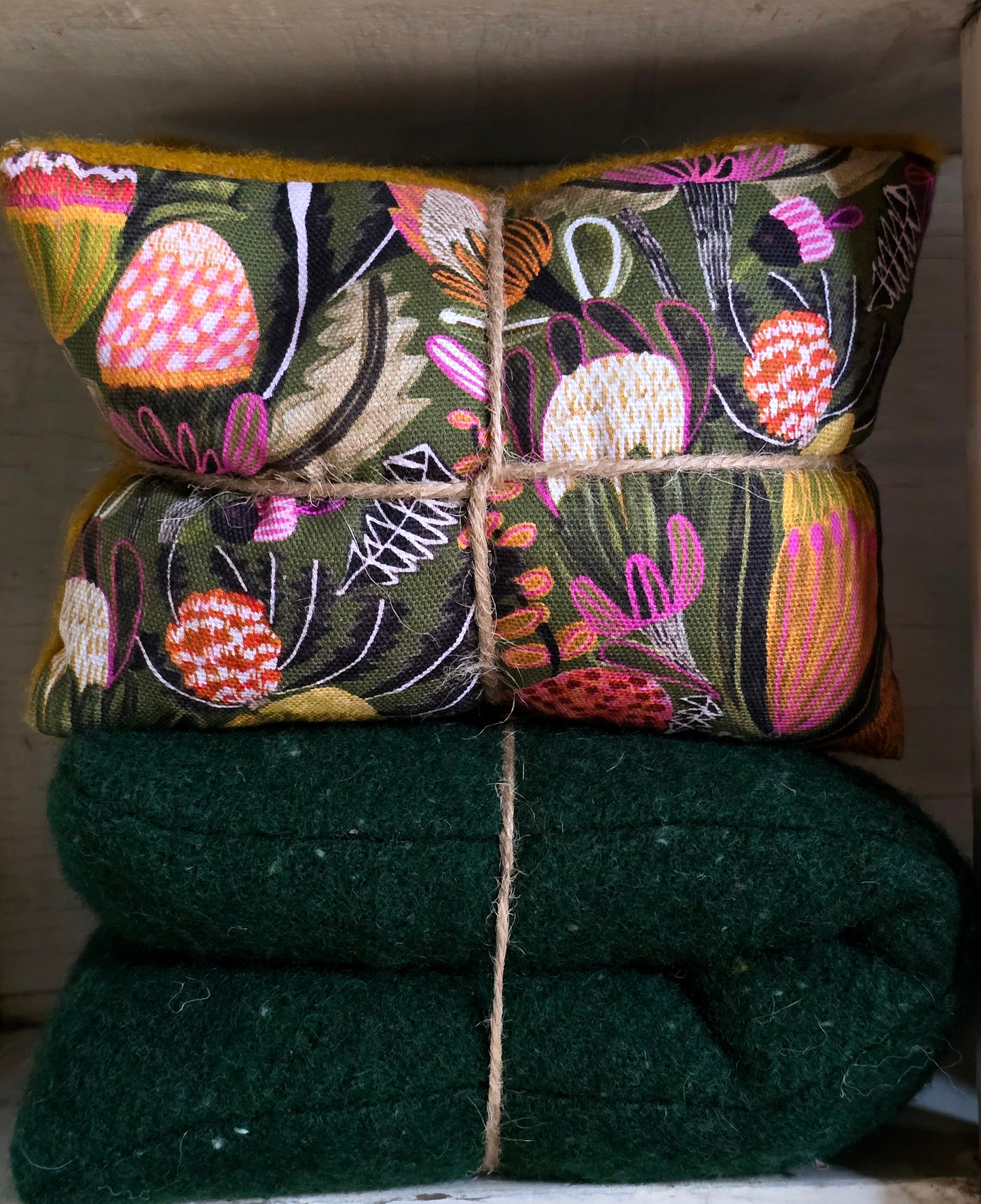 Tasmanian Handmade Heat - Cold Packs filled with Lupin Seeds & Tasmanian Lavendar Buds