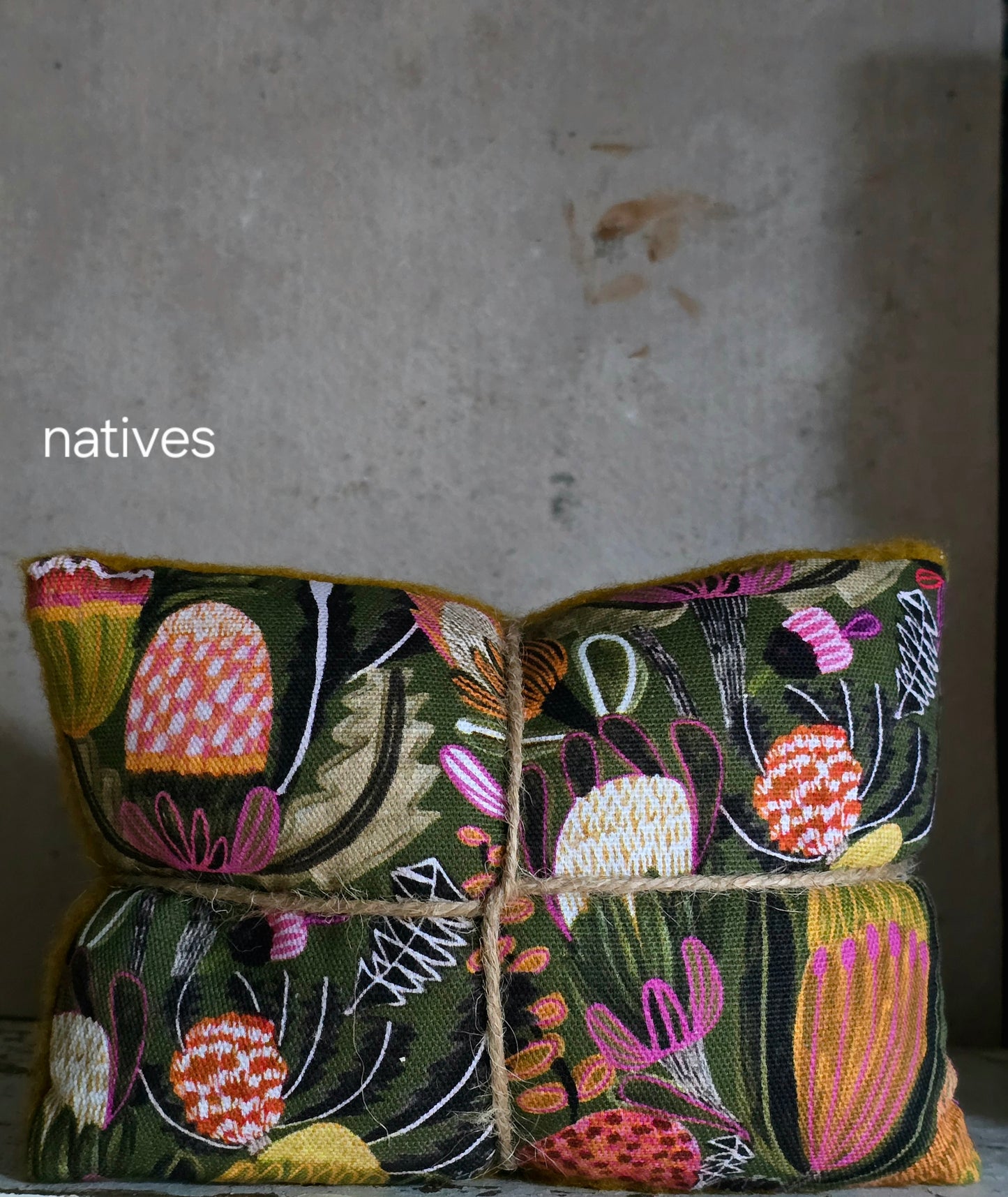 Tasmanian Handmade Heat - Cold Packs filled with Lupin Seeds & Tasmanian Lavendar Buds