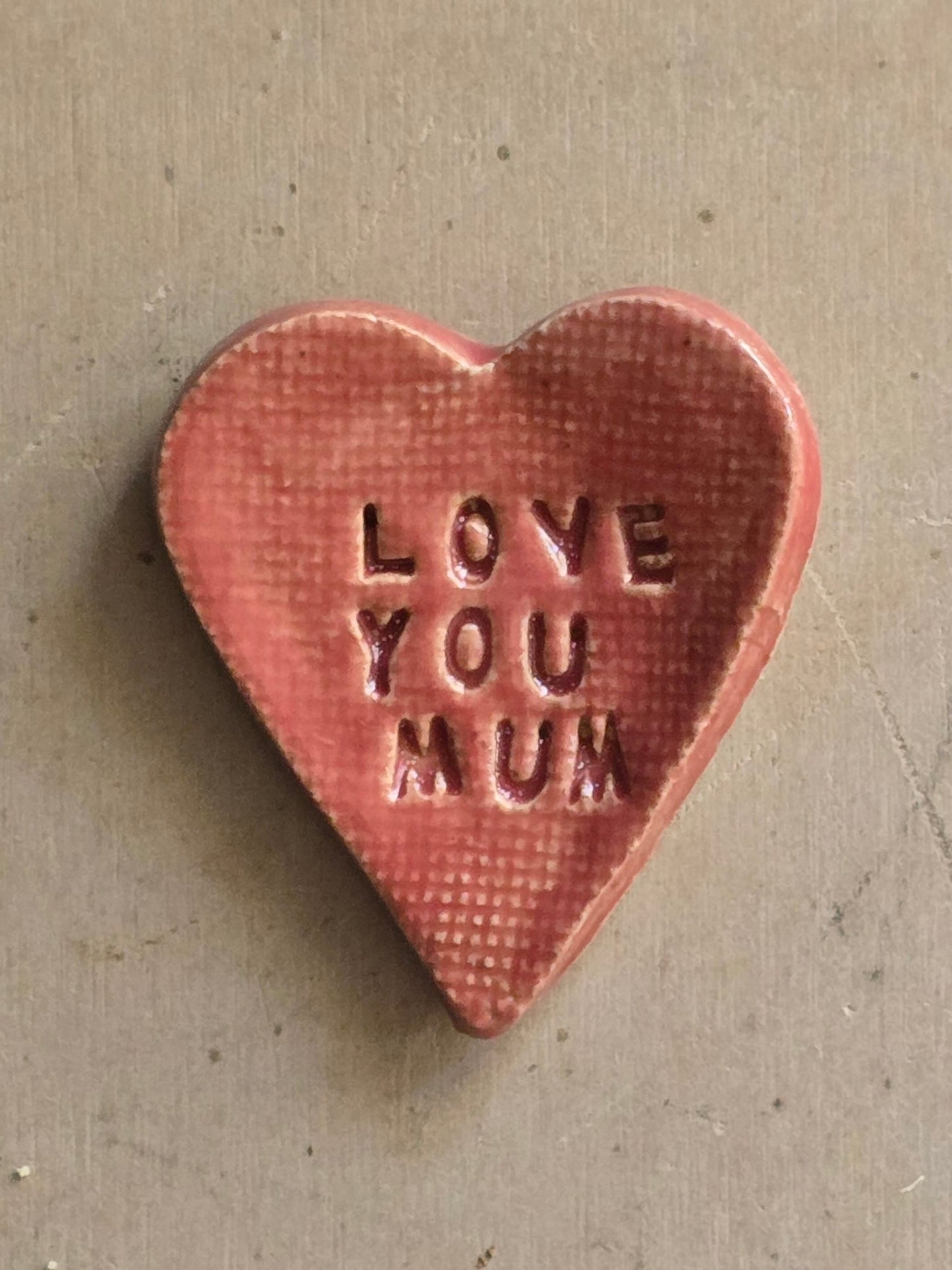 "LOVE YOU MUM" Pottery Dishes - Mum Gift for Her Thank You Gift for Special Mum