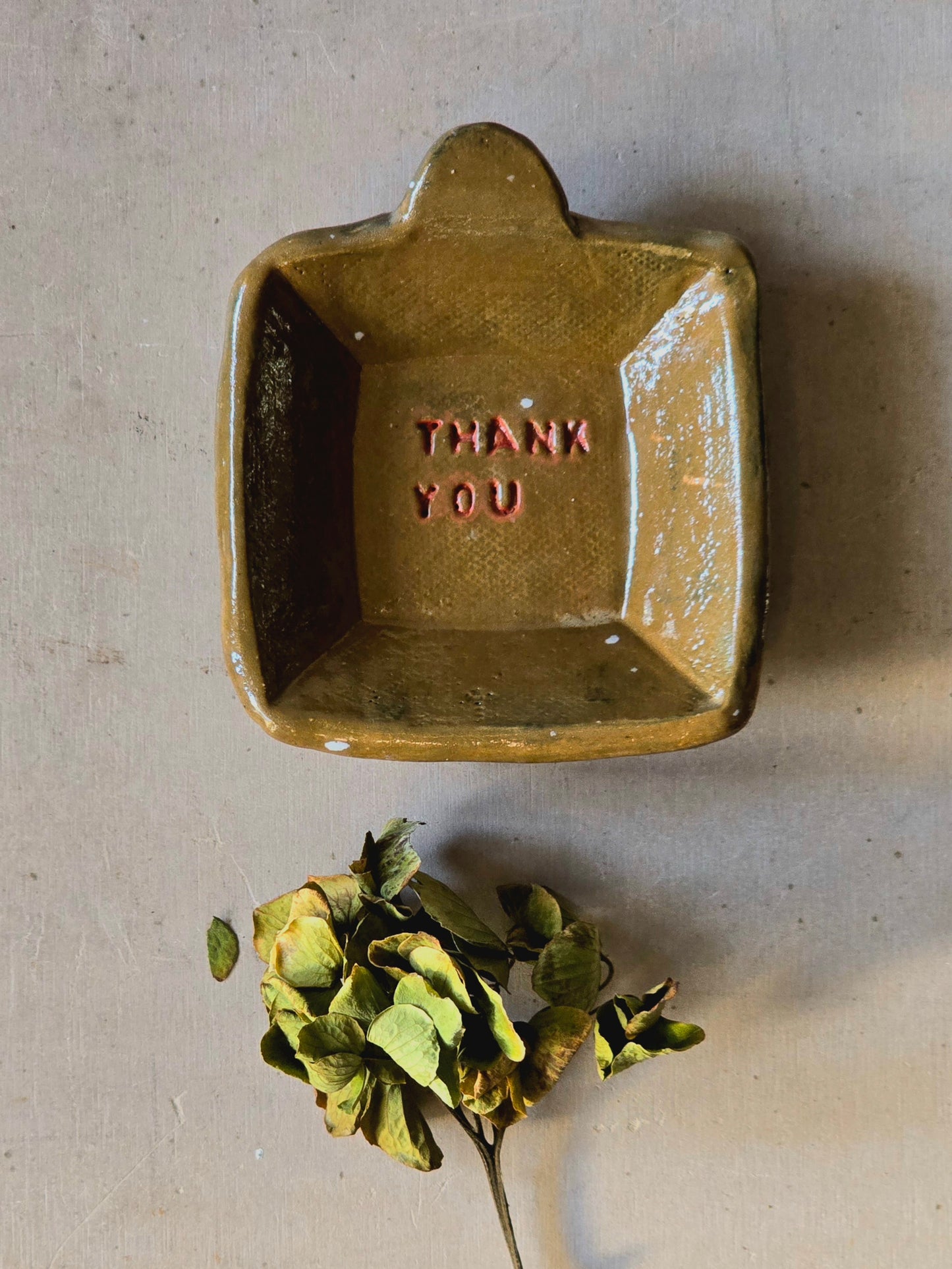 handmade pottery thank you & peace trinket dishes gifts for her thank you gift for him
