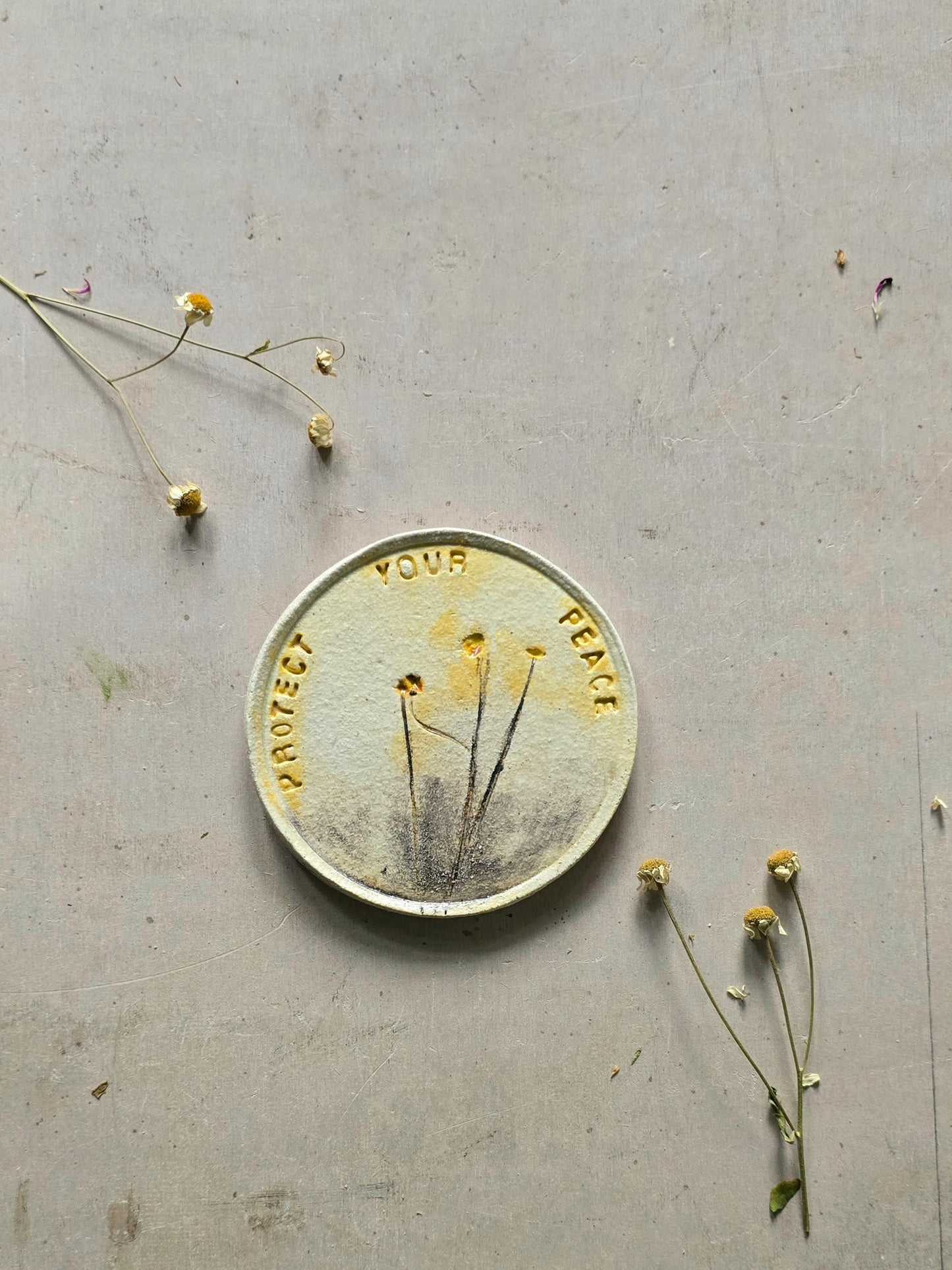 Handmade with your Quote Trinket Dish | Ceramic Coaster, Soap Dish, Jewellery Holder, Tealight Plate | Handpainted Rustic Pottery with Inspirational Quotes | Unique Gift Idea