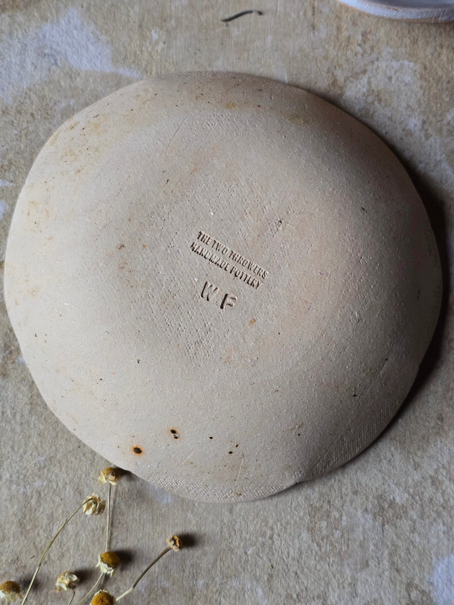 Handmade Scalloped Ceramic Bowl | Satin Glaze Interior with Raw Biscuit Clay | Unique Rustic Pottery Bowl | Dessert | Ice Cream Bowl | Artisan Tableware