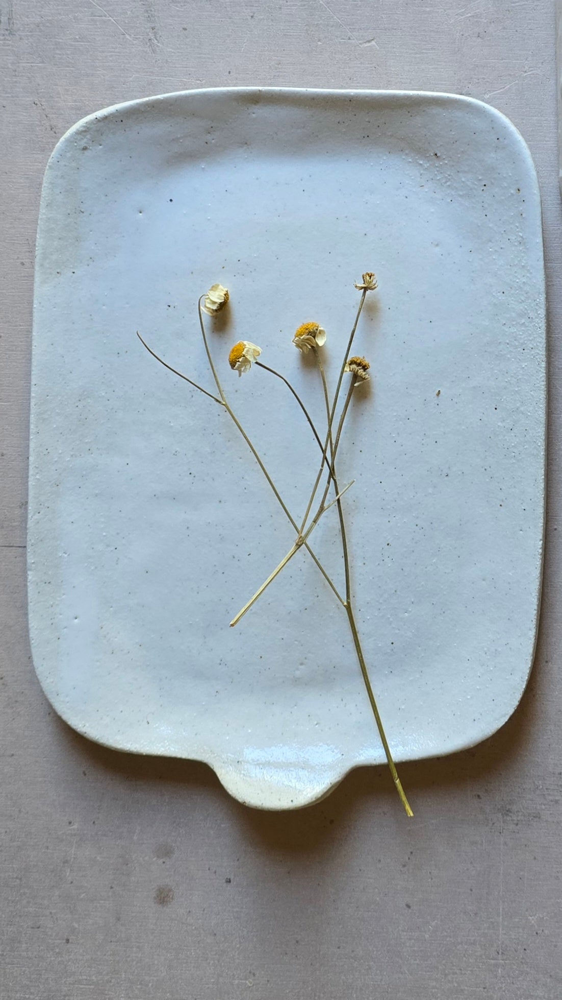 Handcrafted Stoneware Butter Dish – Creamy White Glaze with Natural Clay Flecks | Rustic Ceramic Butter Keeper