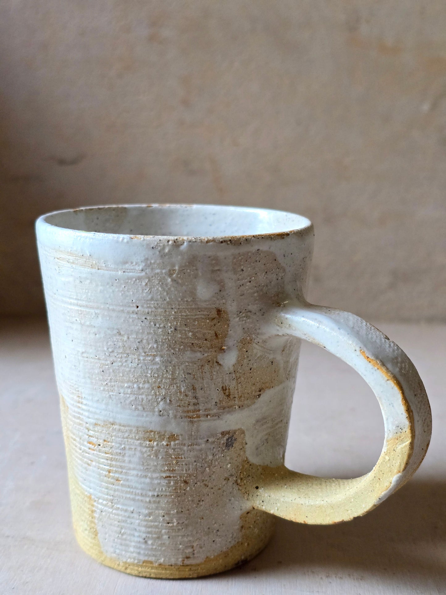 Handmade Rustic Pottery Cup – Raspberry Biscuit or Venetian Glaze | Unique Textured Ceramic Mug | Artisan Gift