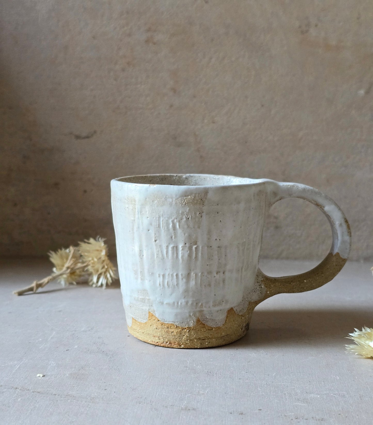 Handmade Rustic Pottery Cup – Raspberry Biscuit or Venetian Glaze | Unique Textured Ceramic Mug | Artisan Gift