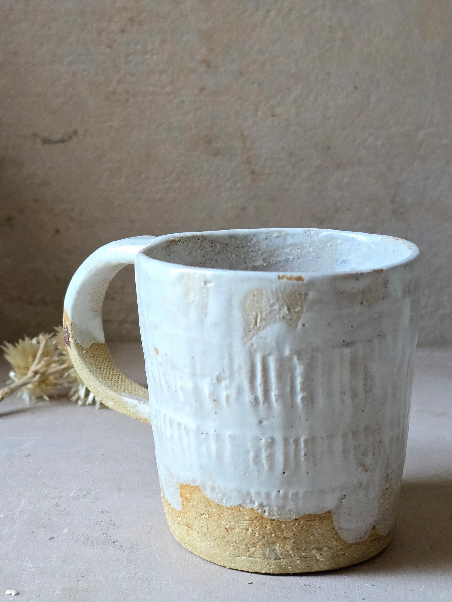 Handmade Rustic Pottery Cup – Raspberry Biscuit or Venetian Glaze | Unique Textured Ceramic Mug | Artisan Gift