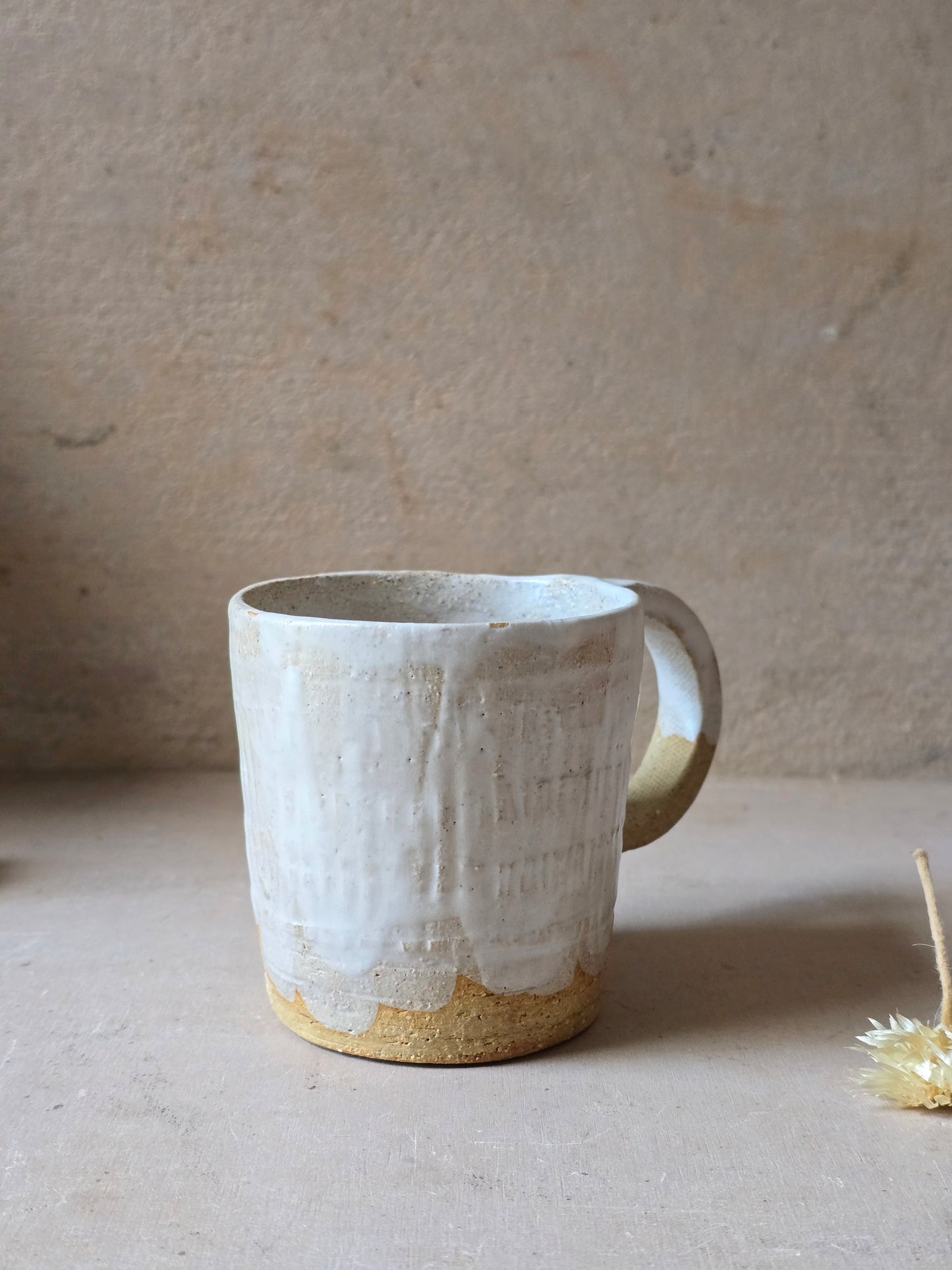Handmade Rustic Pottery Cup – Raspberry Biscuit or Venetian Glaze | Unique Textured Ceramic Mug | Artisan Gift