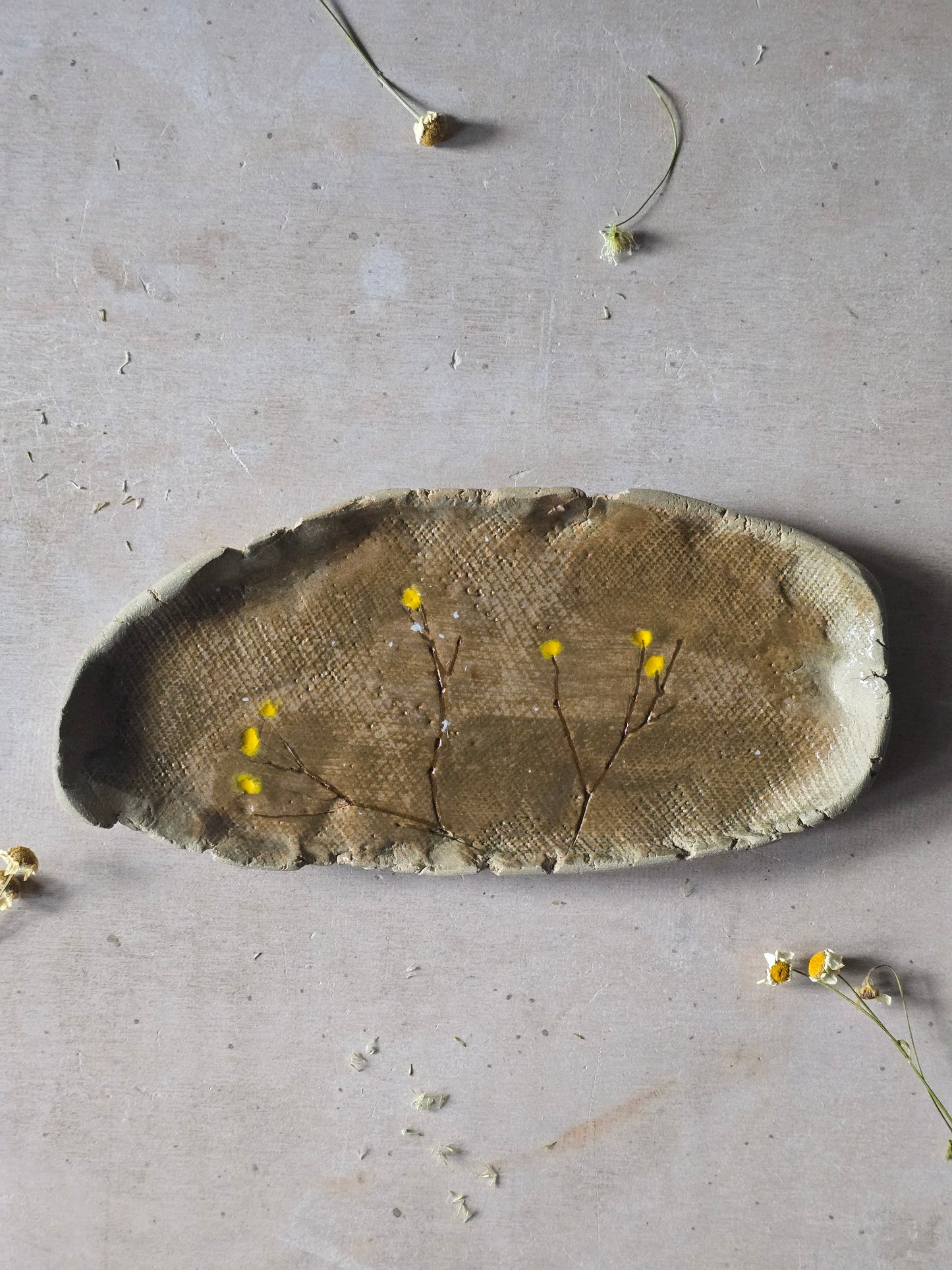 Hand-Painted Trinket Trays – Nature-Inspired Ceramic Catchalls | Multi-Use Decorative Dishes
