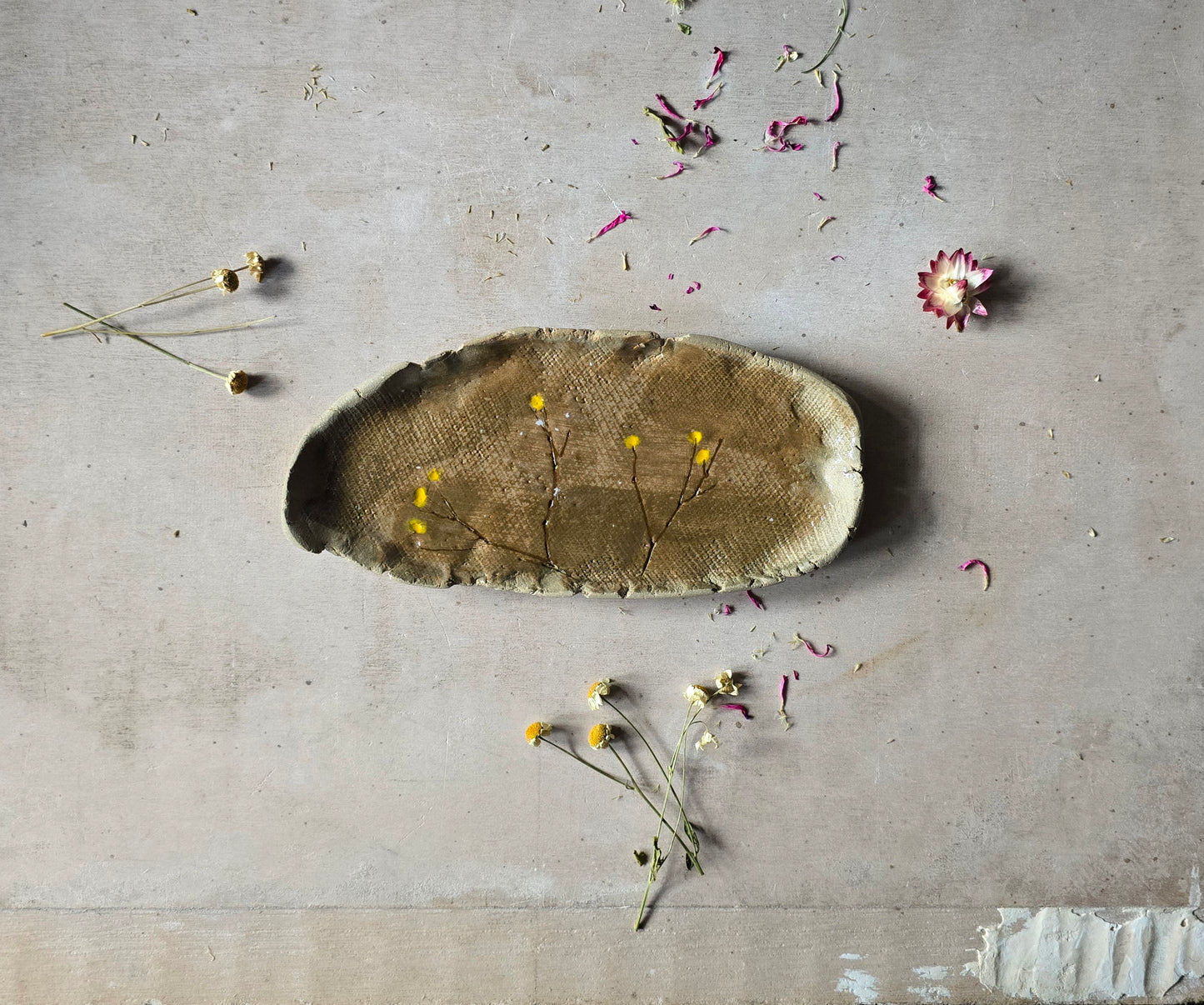 Hand-Painted Trinket Trays – Nature-Inspired Ceramic Catchalls | Multi-Use Decorative Dishes