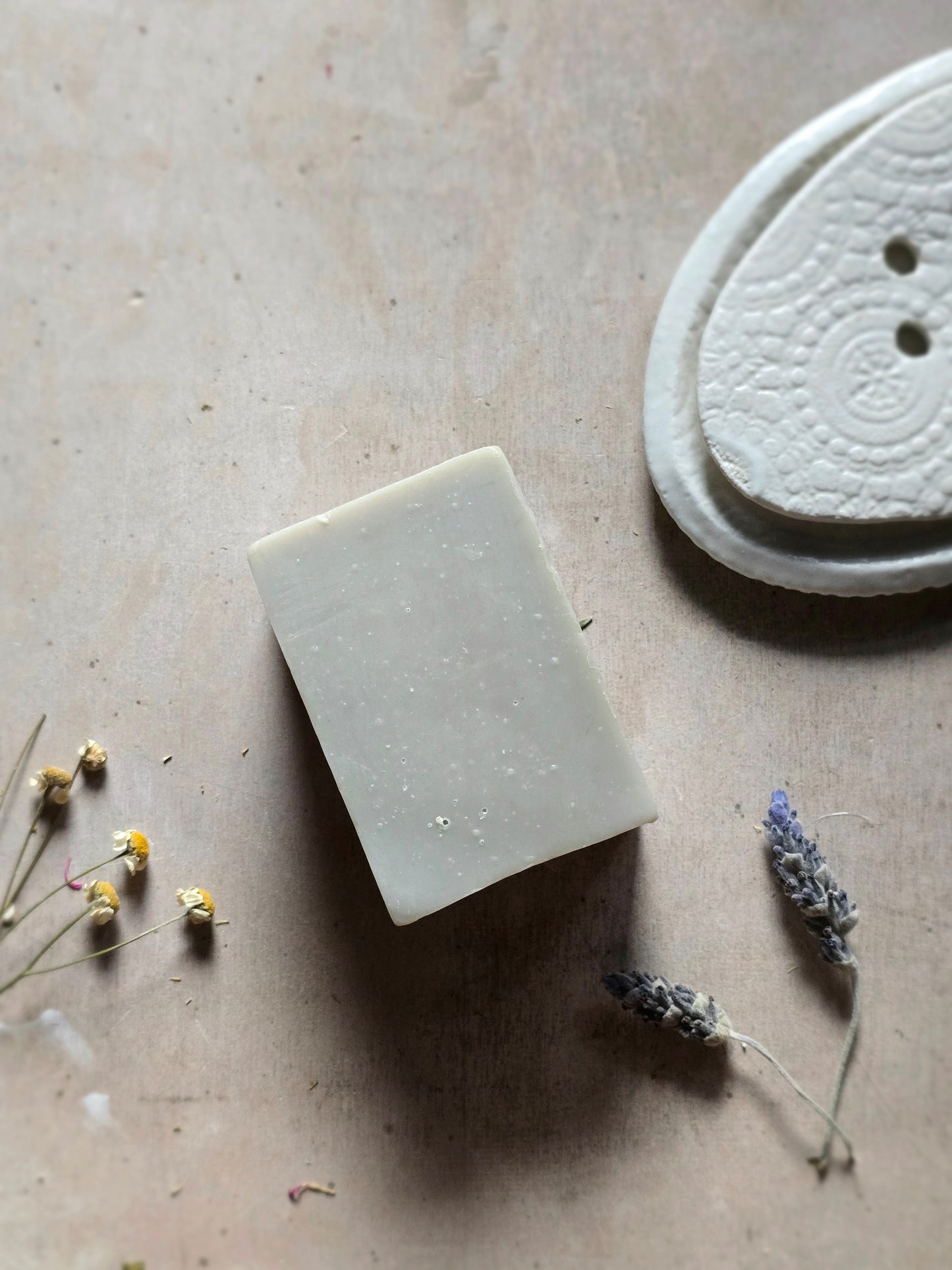 Handcrafted Calming Soap Bar | Natural Lavender & Chamomile | Nourishing, Palm Oil Free | 170–200g