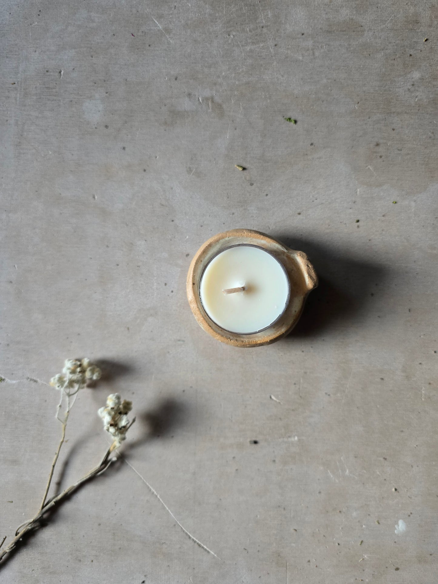 Handmade Ceramic Pitch Pot – Natural Clay Jewellery Dish, Tealight Holder, or Spice Bowl