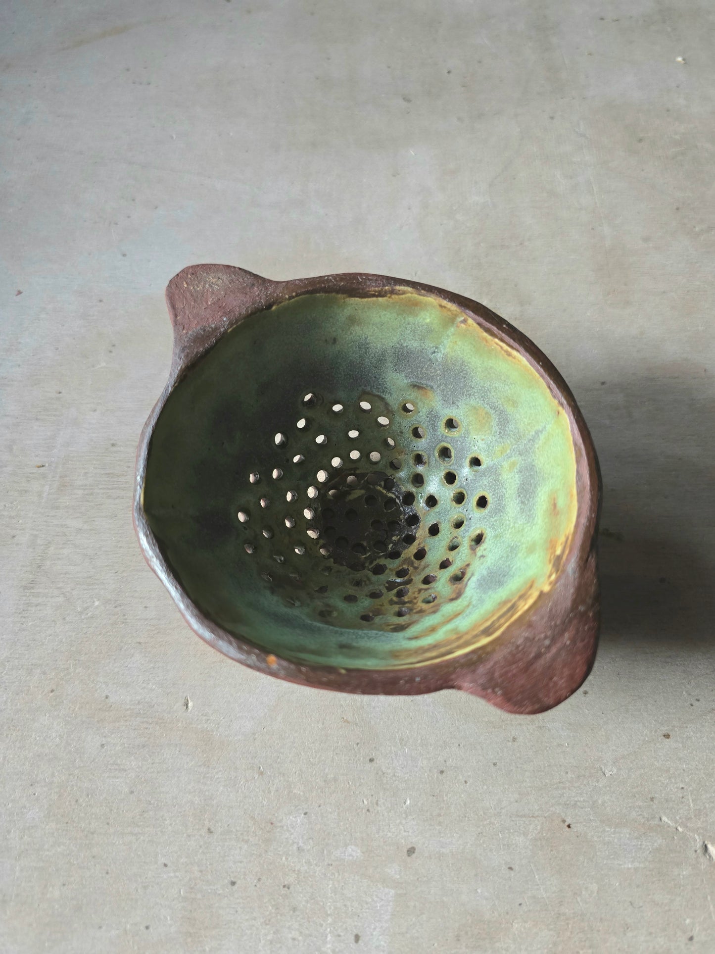 Product Title: Rustic Ceramic Strainers – Small Berry & Olive Colanders - Tea Leaves Strainer