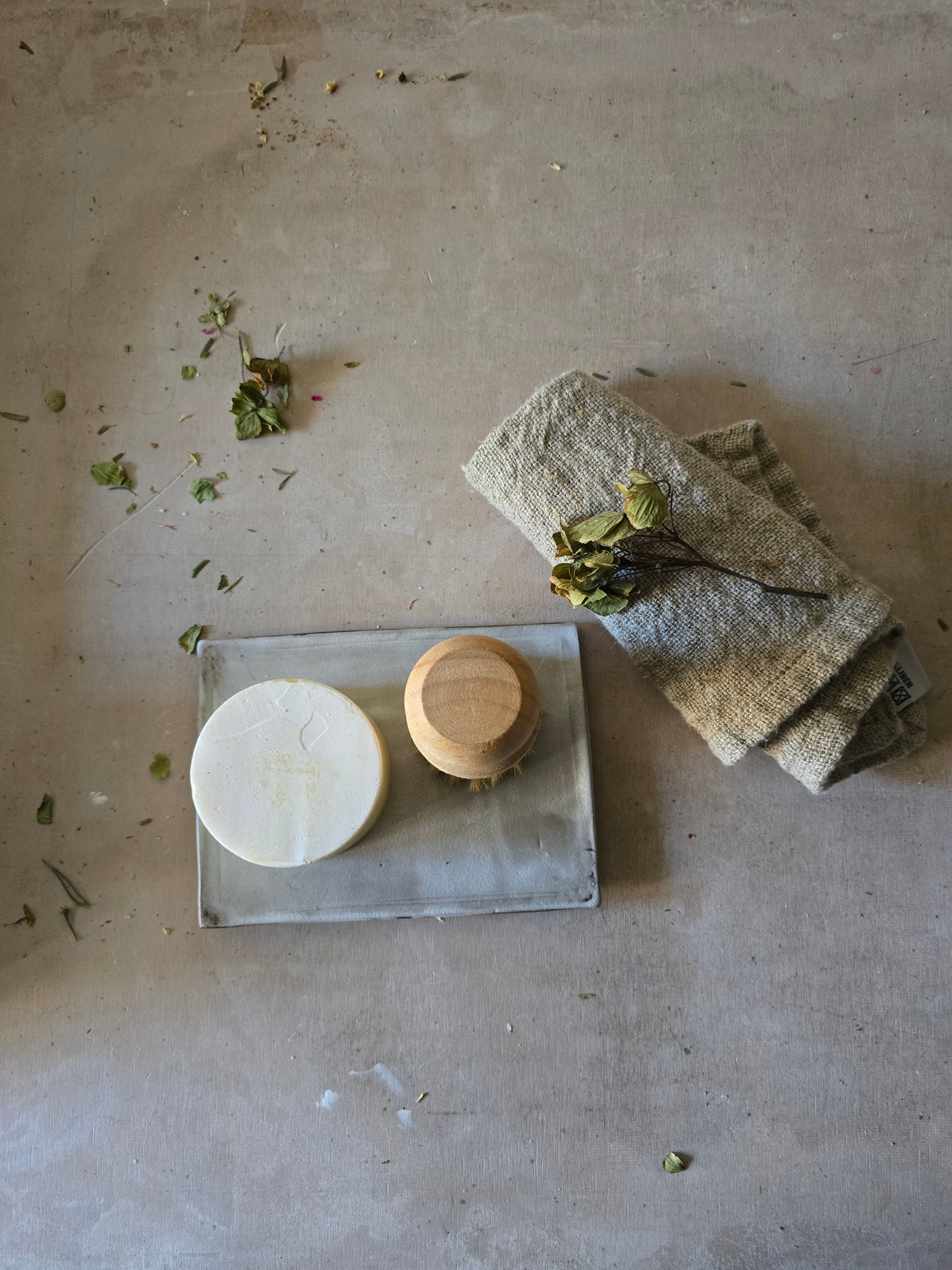 Handmade Rustic Butter Dish – White & Soft Grey Glaze on Black Clay (Imperfect, Discounted)