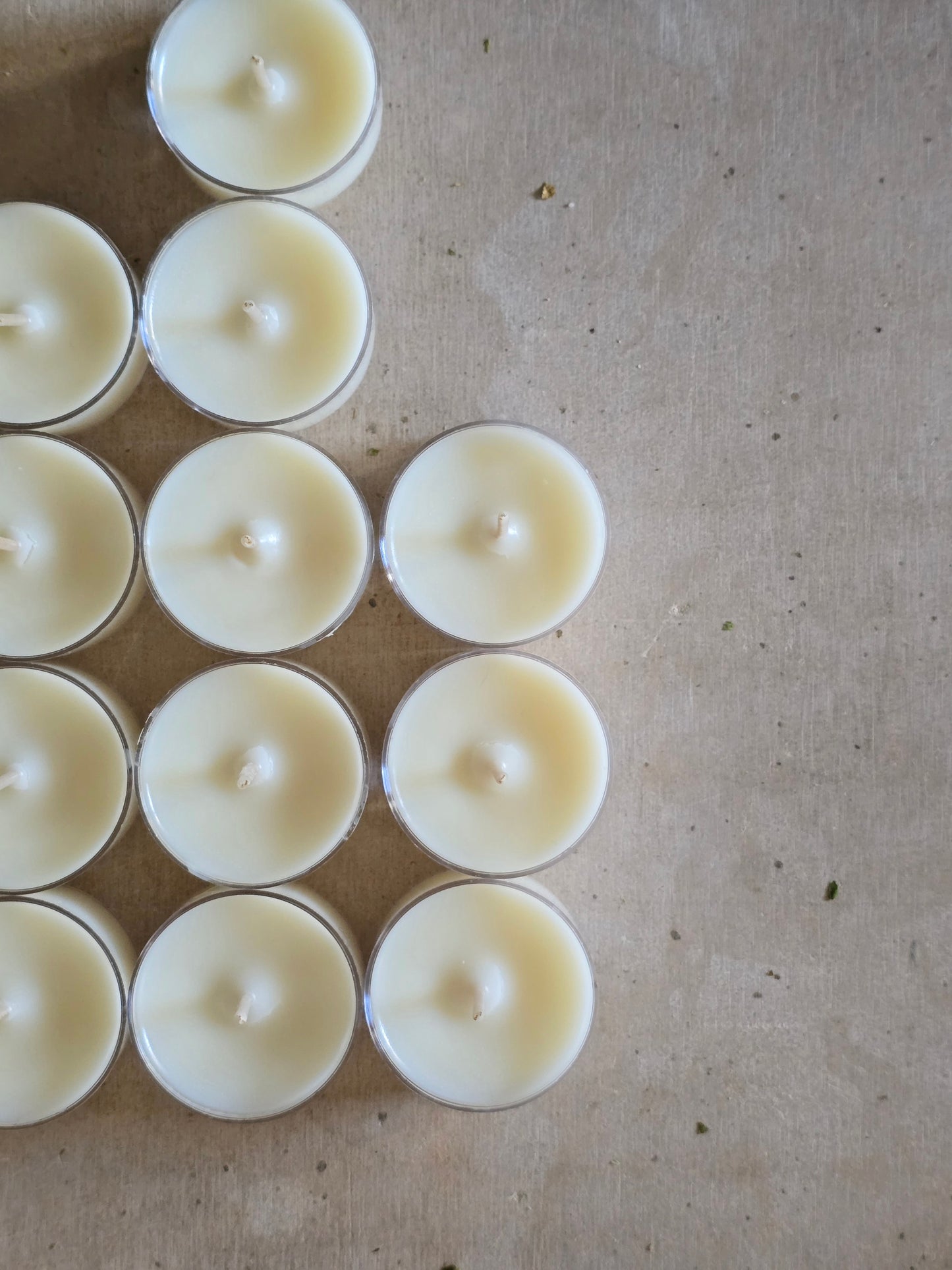 Coconut Wax Tealights-Clean Burning Tealights