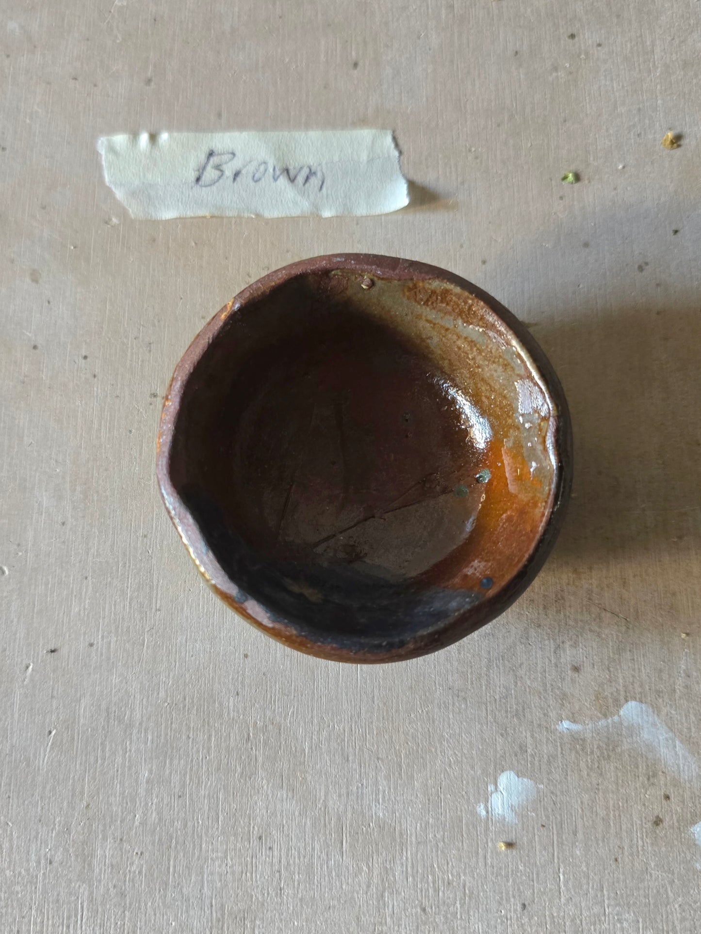 Handcrafted Ceramic Pinch Pots – Mahogany Clay with Mixed Glazes & Botanical Imprints
