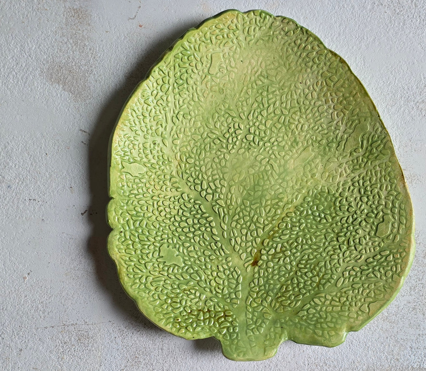 Handcrafted Evergreen Tree Serving Plate | Green Glazed Ceramic | Festive Christmas Serveware & Gift