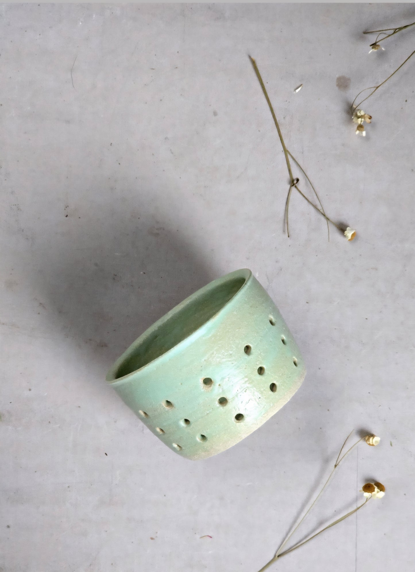 Product Title: Rustic Ceramic Strainers – Small Berry & Olive Colanders - Tea Leaves Strainer