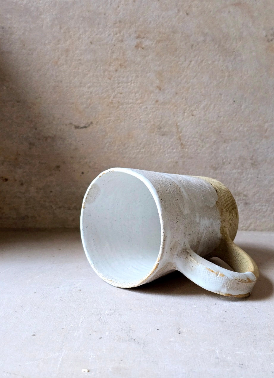 Handmade Rustic Pottery Cup – Raspberry Biscuit or Venetian Glaze | Unique Textured Ceramic Mug | Artisan Gift