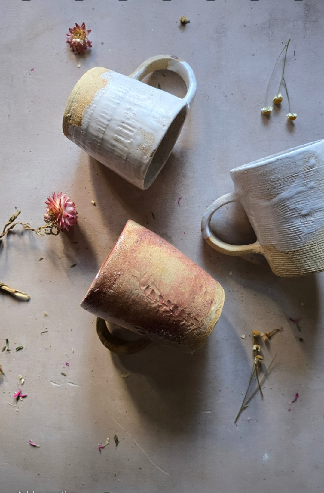 Handmade Rustic Pottery Cup – Raspberry Biscuit or Venetian Glaze | Unique Textured Ceramic Mug | Artisan Gift