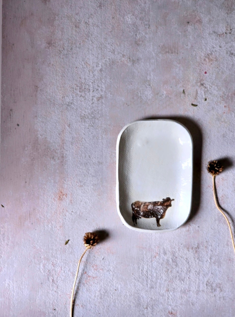 Handmade Ceramic Trinket Tray | Soap Dish, Nibble Plate, Tealight Holder, Sage Stick Tray | Rustic Bits & Bobs Dish – Multiple Styles
