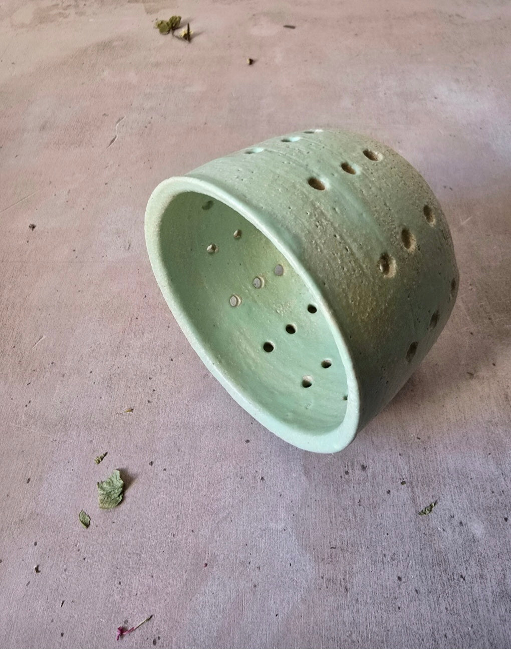 Product Title: Rustic Ceramic Strainers – Small Berry & Olive Colanders - Tea Leaves Strainer