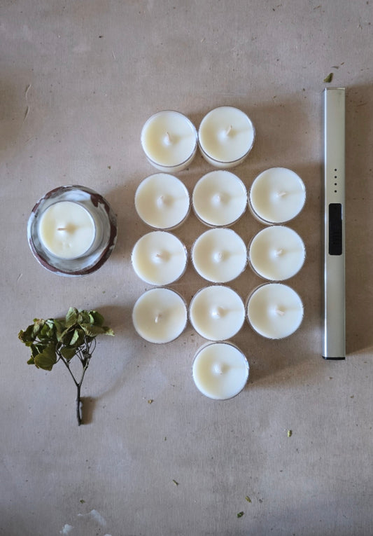 Coconut Wax Tealights-Clean Burning Tealights