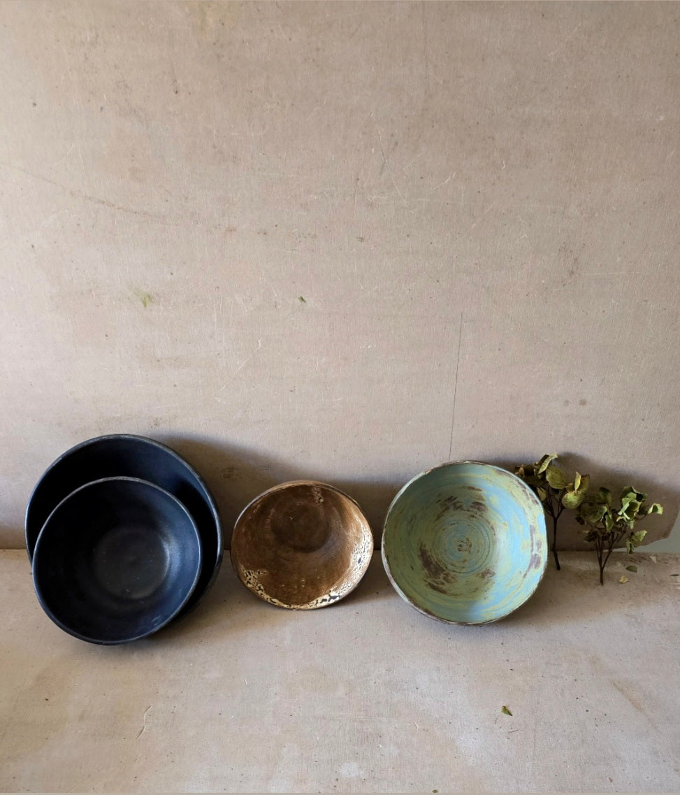 Rustic Handmade Dessert Bowls + Seconds