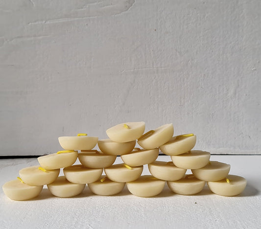 pure beeswax halfling tea light candles