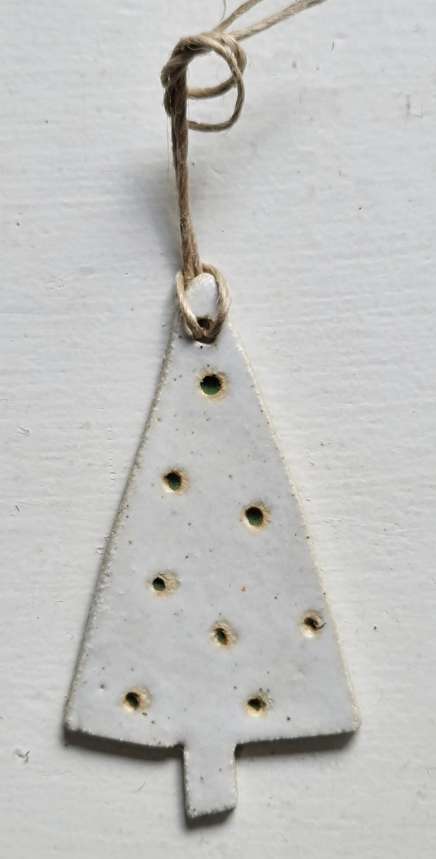 White Christmas Trees Ornaments