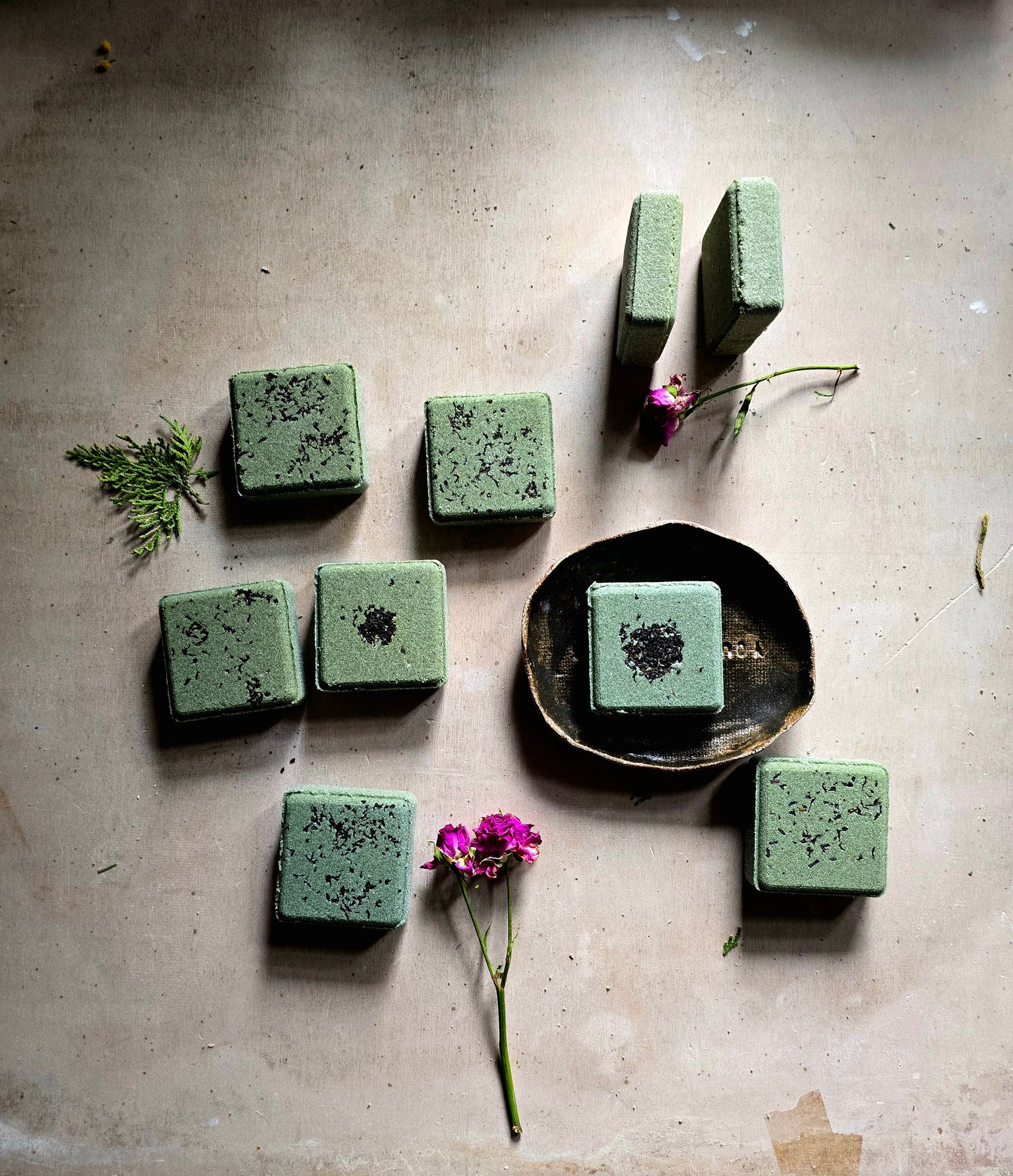 Artisan Aromatherapy Shower Steamers — Serenity & Renewal Twin Pack (Handmade Essential Oil Blend)