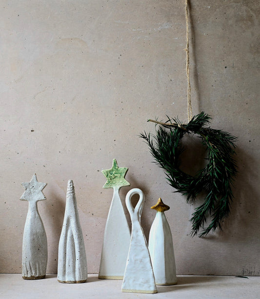 The 5 Messengers — Handcrafted Stoneware Christmas Decorations