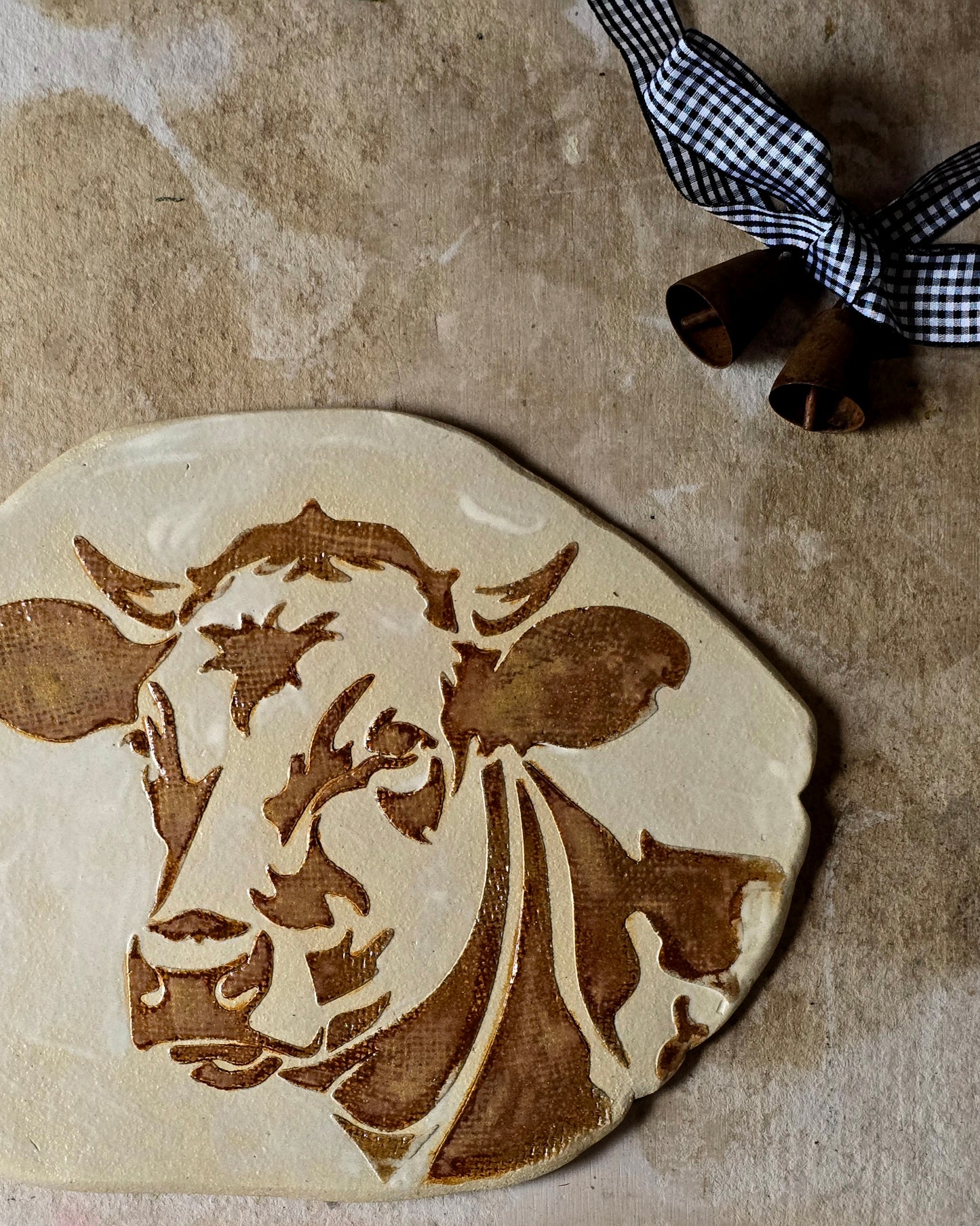 “My Loyal Belle” — Handcrafted Slow Living Cow Serving Board