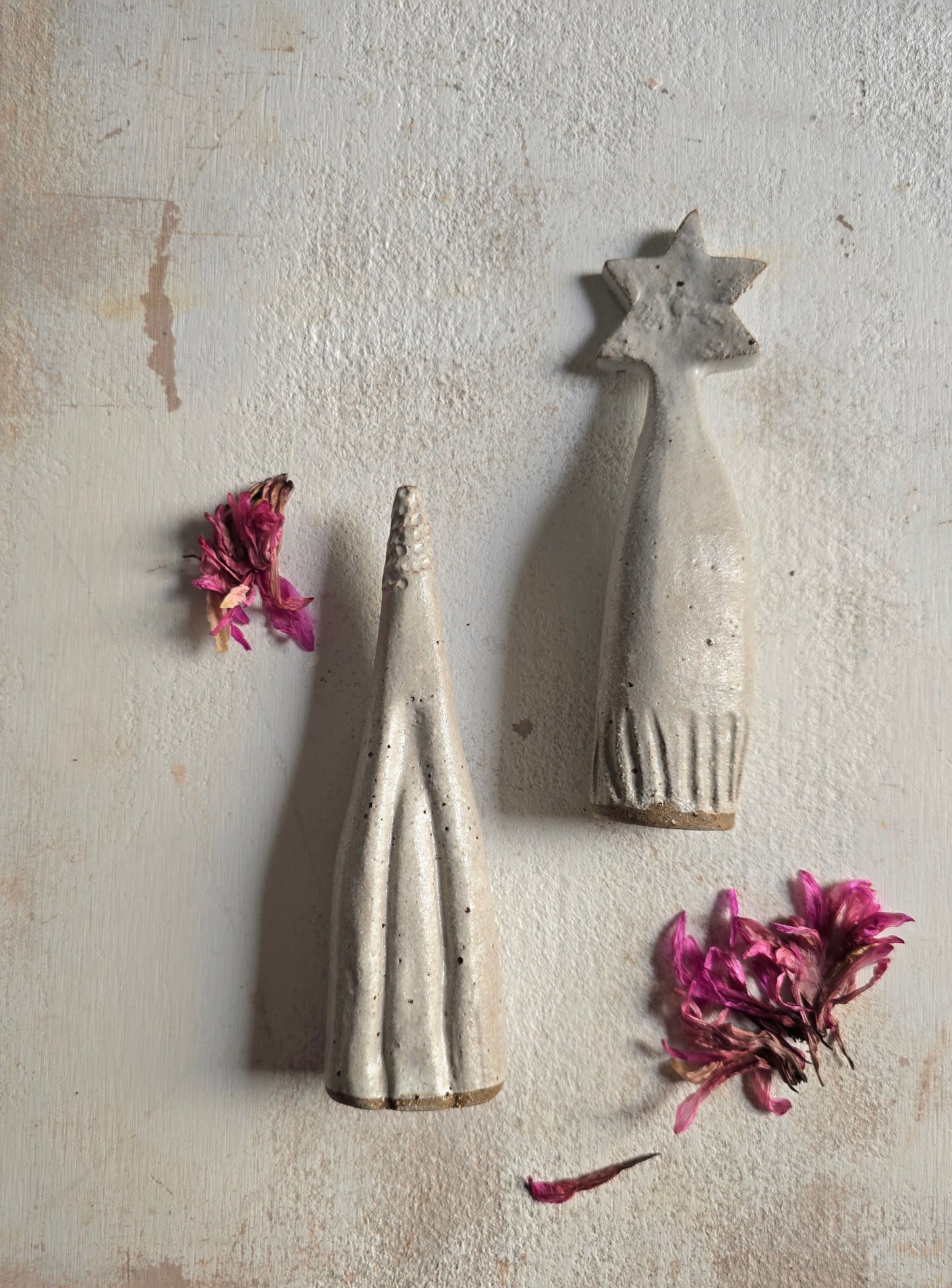 The 5 Messengers — Handcrafted Stoneware Christmas Decorations
