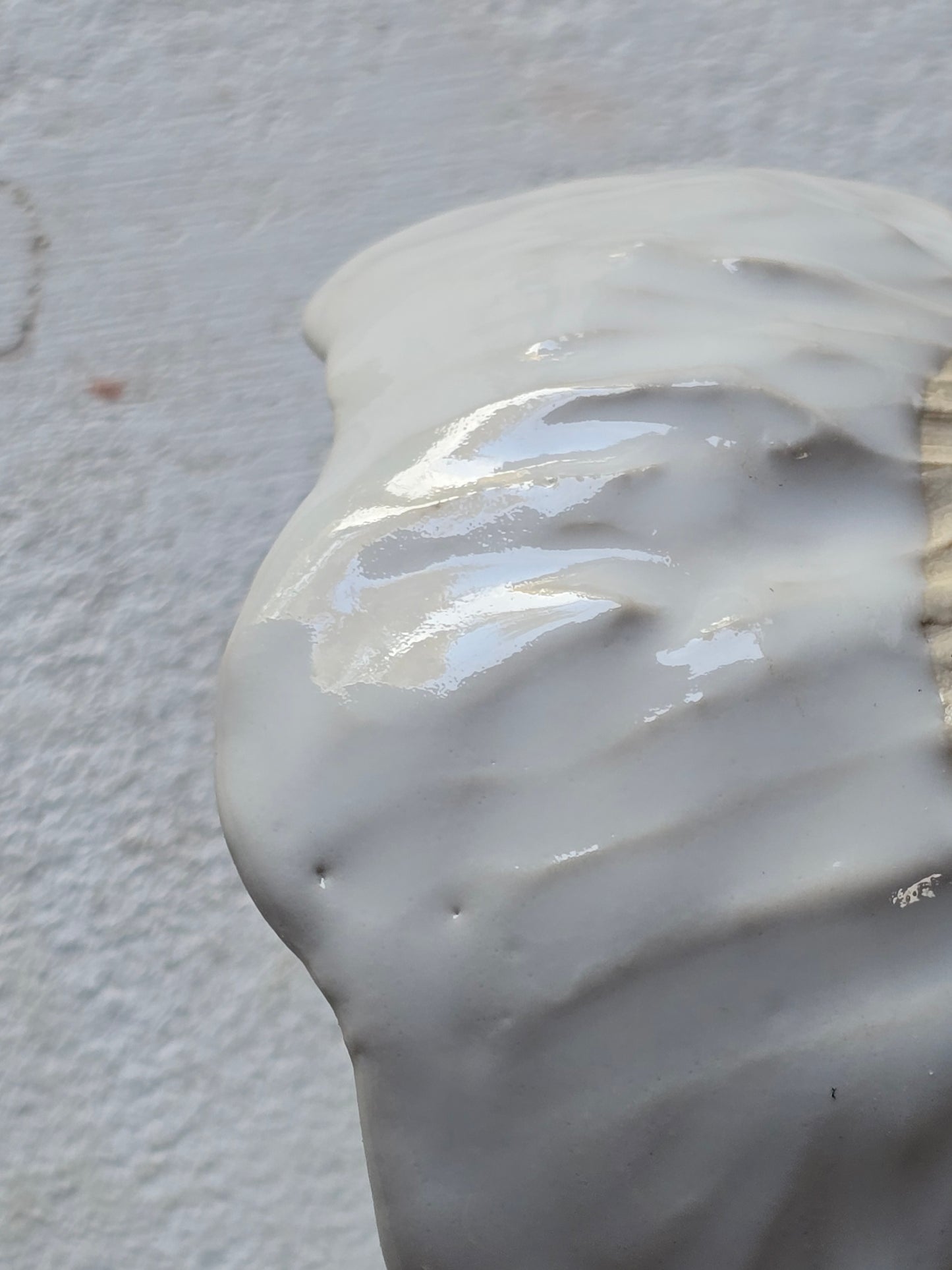 Snow Mountain Twin Serving Bowls with Handle – Handcrafted Ceramic Dish for Condiments, Nibbles & Sweets