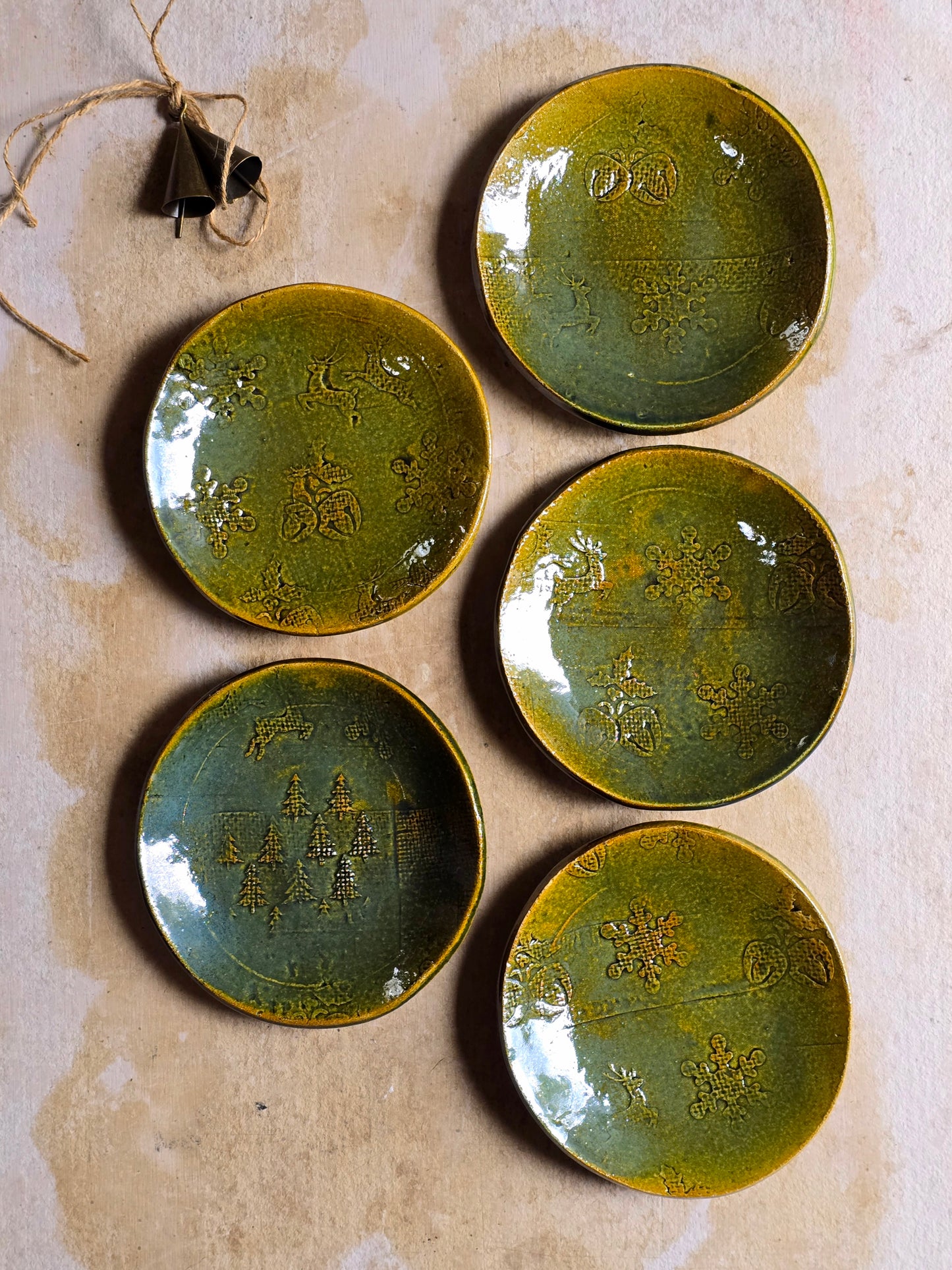 The Olive Green Christmas Tableware Collection