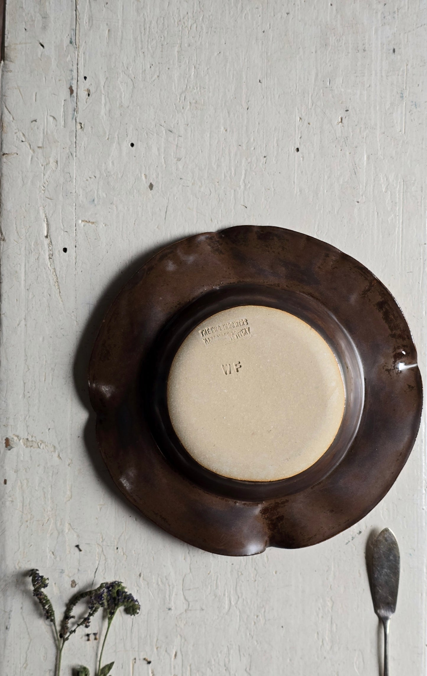 Unique Handcrafted Wide Rim Dinner Plates – Four Unique Designs (Each Sold Individually, Perfect for Pasta, Soup & Everyday Dining)