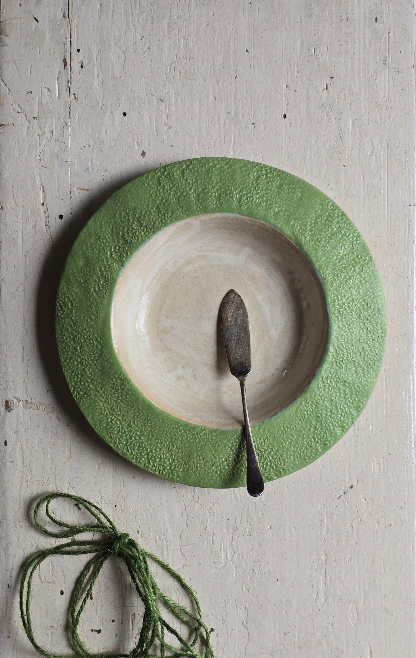 Unique Handcrafted Wide Rim Dinner Plates – Four Unique Designs (Each Sold Individually, Perfect for Pasta, Soup & Everyday Dining)