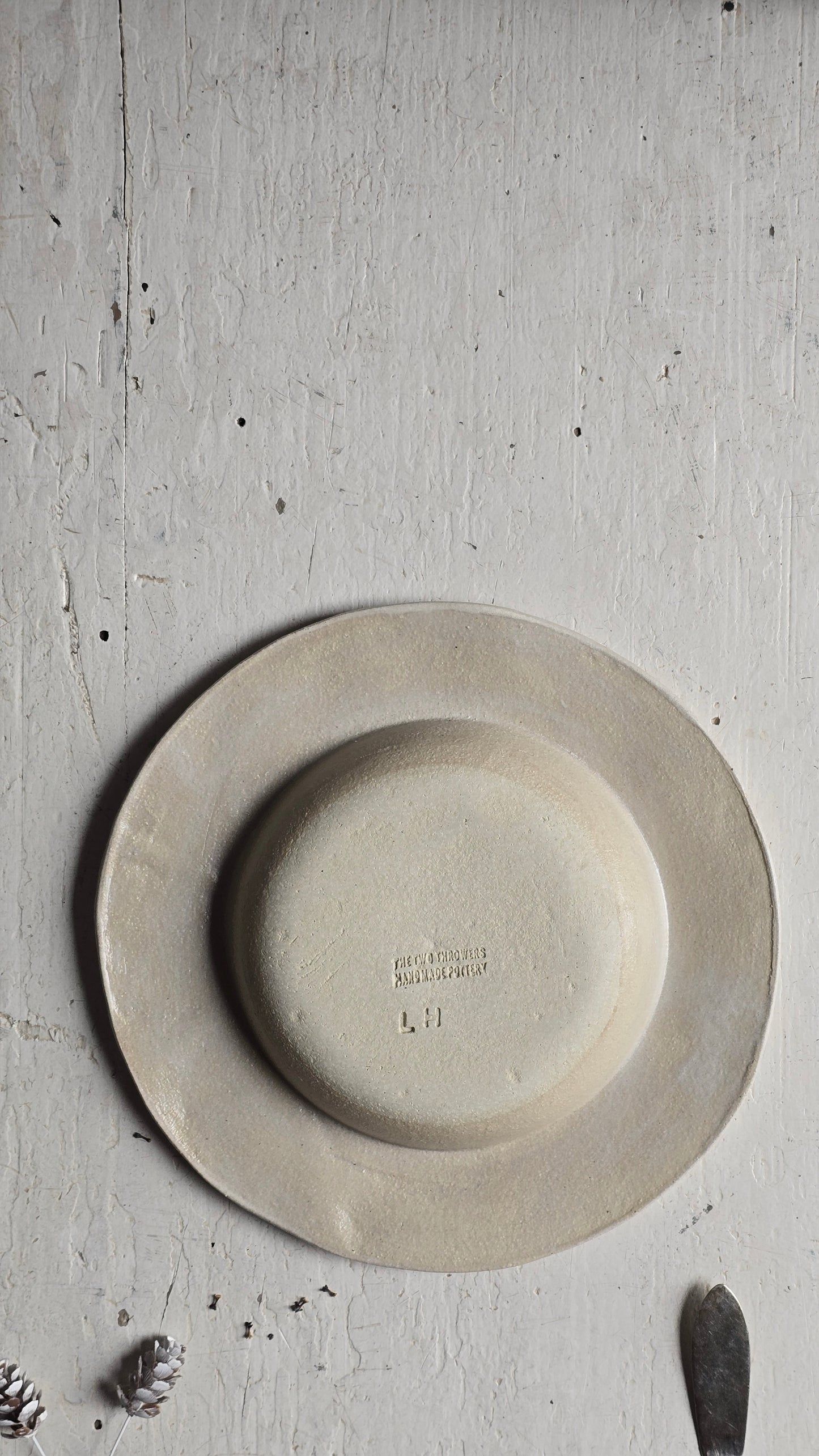 Unique Handcrafted Wide Rim Dinner Plates – Four Unique Designs (Each Sold Individually, Perfect for Pasta, Soup & Everyday Dining)