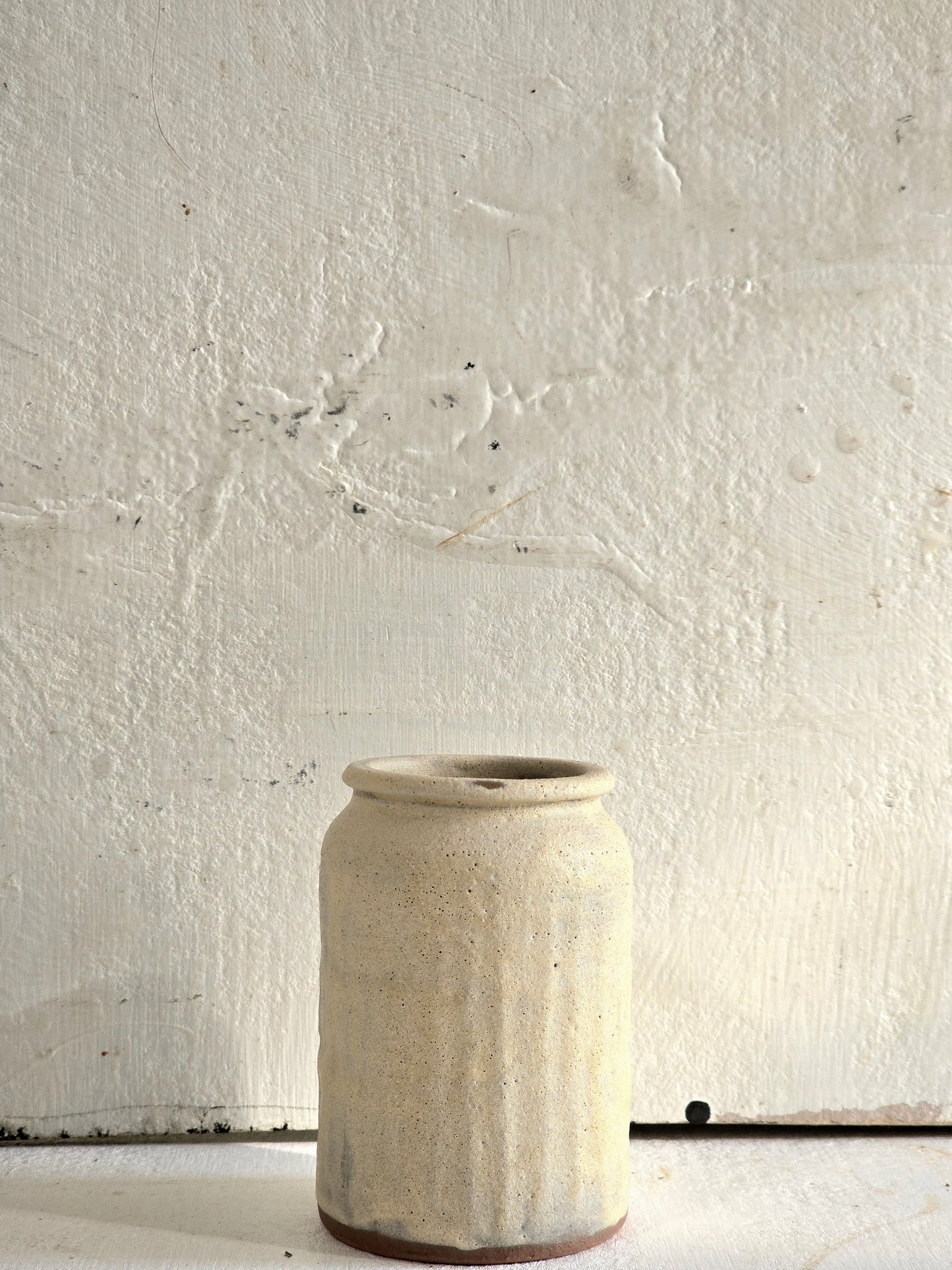 Two Handbuilt Artisan Vases – “The Rolled Collar” & “The Drummer Boy”