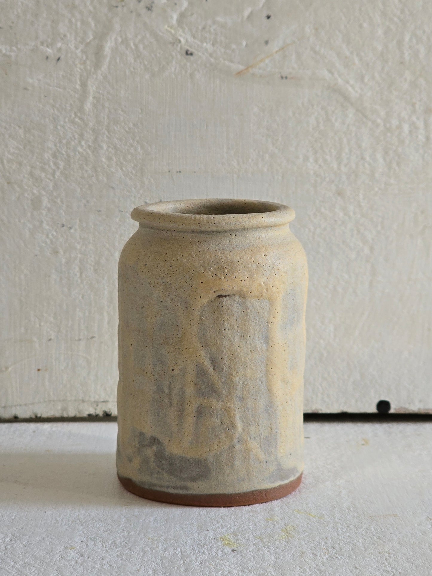 Two Handbuilt Artisan Vases – “The Rolled Collar” & “The Drummer Boy”