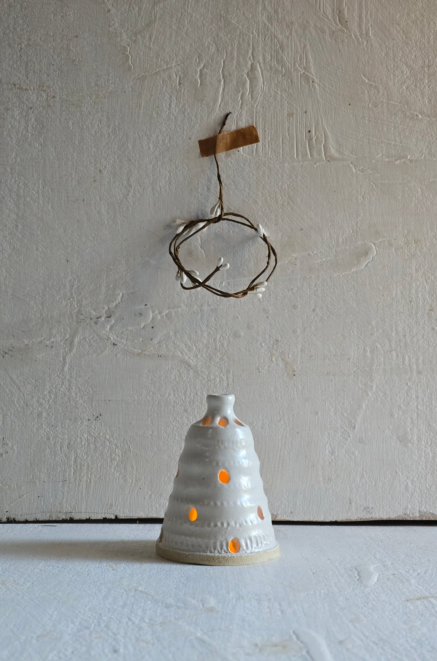 The Christmas Bell Collection — Handcrafted Ceramic Tealight Holders