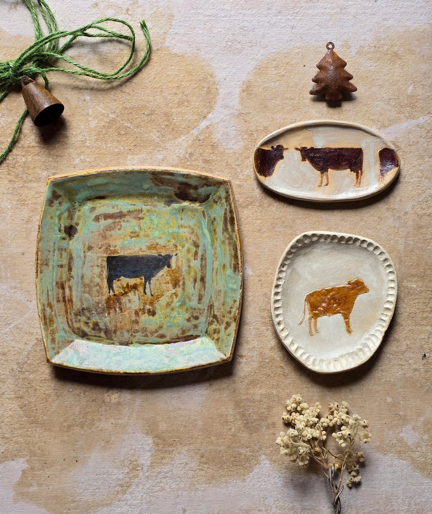 “The Pasture Collection – Handcrafted Cow-Inspired Pottery”