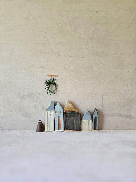 Contemporary Handcrafted Little Houses Collection — (Gift-Boxed & Unique)