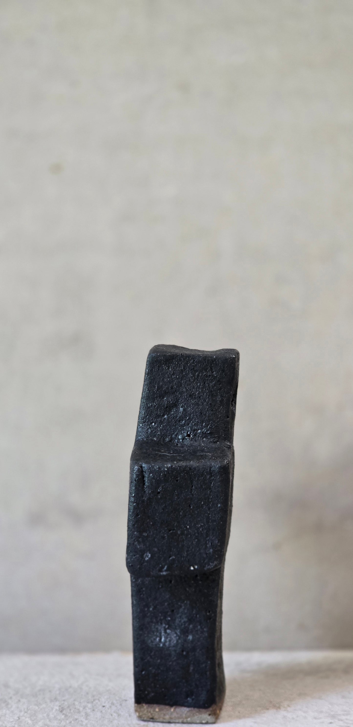Handcrafted Matte Black Stoneware Crosses – Grounded Minimalist Spirit Forms