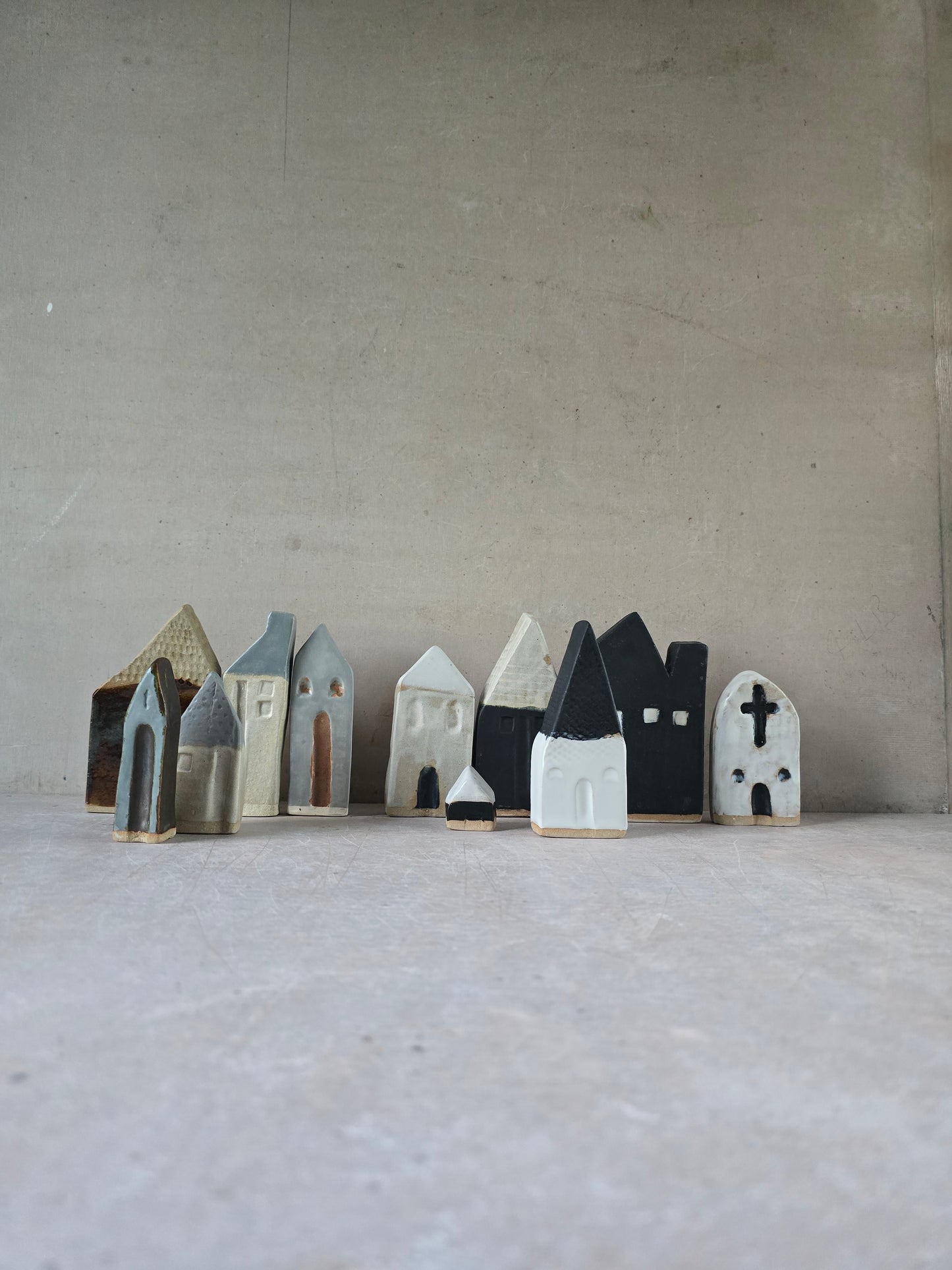 Contemporary Handcrafted Little Houses Collection — (Gift-Boxed & Unique)